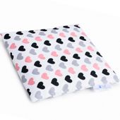 BOCIOLAND Termofor z pestek wiśni 20x20cm pastelowe serca