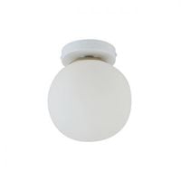 KINKIET LED BALI-15 35W E27 STAL SZKŁO BIAŁY ZŁOTY IP20