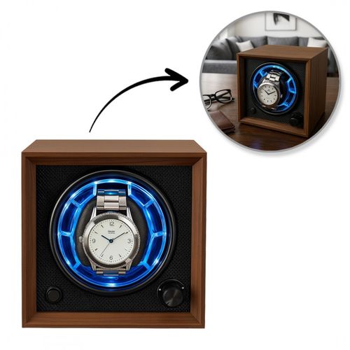 rotomat szkatułka etui automatyczne na zegarek 1szt. drewno 14x12x12cm na Arena.pl