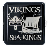 Papierośnica z Gotowym Grawerem dla Fana Vikingów