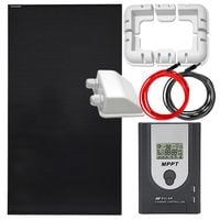 ZESTAW FOTOWOLTAICZNY 170W SOLARNY Z UCHWYTAMI MONTAŻOWYMI