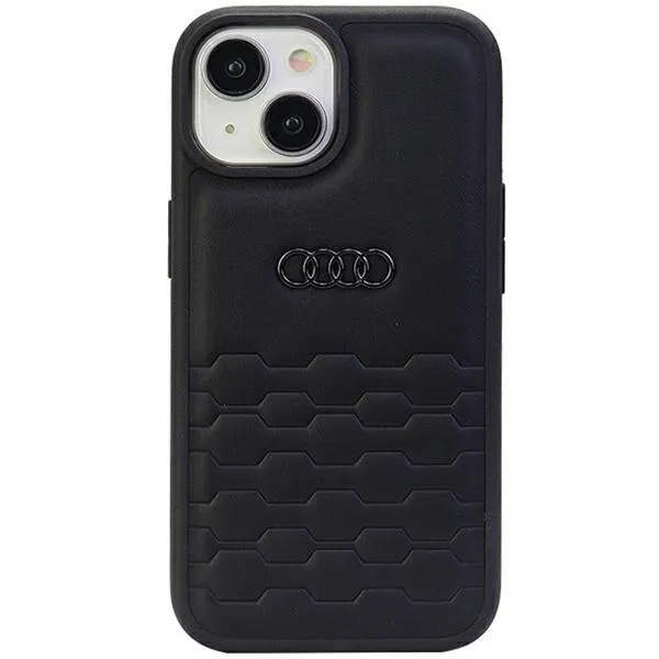 Etui Audi GT Synthetic Leather do iPhone 15 Plus - czarne zdjęcie 1