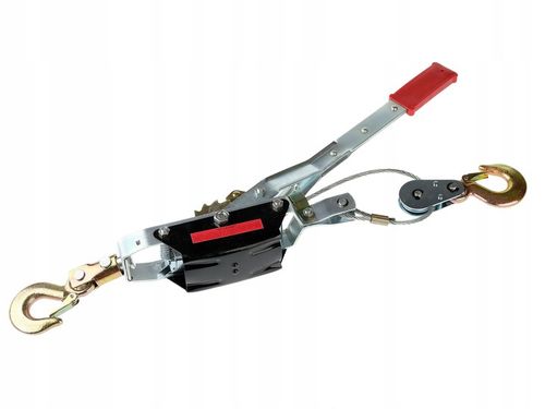 WYCIĄGARKA RĘCZNA LINOWA WCIĄGARKA PRZECIĄGARKA 4T 4000kg 3 HAKI na Arena.pl