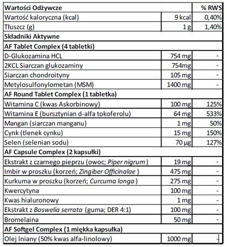Animal Flex 44pacs UNIVERSAL Ochrona stawów suplement diety 393,4g na Arena.pl