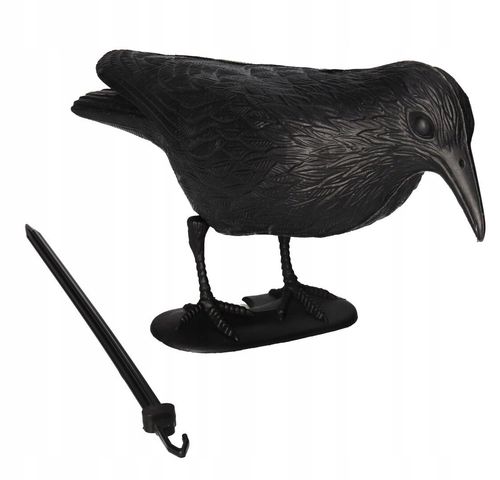 KRUK DUŻY ODSTRASZACZ GOŁĘBI PTAKÓW SZPAKÓW BALKON na Arena.pl