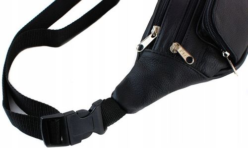 SASZETKA męska nerka biodrowa z paskiem Skóra na Arena.pl