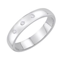 Złota obrączka OBD4068 - Diament