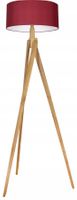 LAMPA PODŁOGOWA TRÓJNÓG, DREWNO, różne RODZAJE