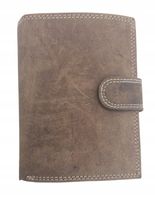 Elegancki portfel męski skóra naturalna N4L-CHM-NL BOX-9134 Cognac