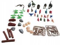 ZESTAW DINOZAURÓW FIGUREK W WALIZCE JAJA DINOZAURA KREATYWNE DINOZAURY SZKI