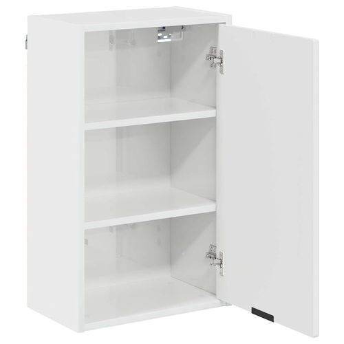 Zestaw mebli łazienkowych z półką 3 pcs Biały na wysoki połysk na Arena.pl