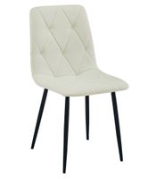 Krzesło LIBRA - beż materiał / nogi czarne x 1