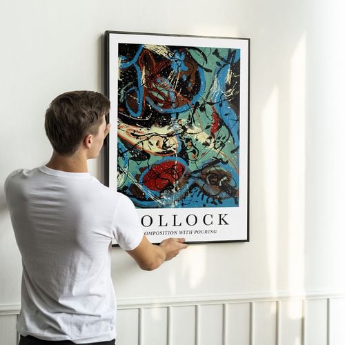 Plakat cyfrowy do wydruku pollock abstrakcja na Arena.pl