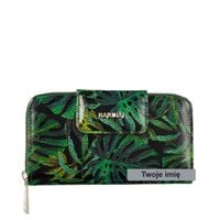 Grawerowany Portfel damski BajuBaj ze skóry naturalnej PD2006s161RFID PS