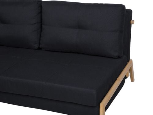 Sofa rozkładana czarna EDLAND na Arena.pl
