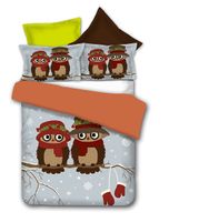 Pościel DecoKing OWLS WINTERSTORY 200X200+80X802