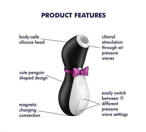 stymulator air pulse satisfyer penguin biały usb c na Arena.pl