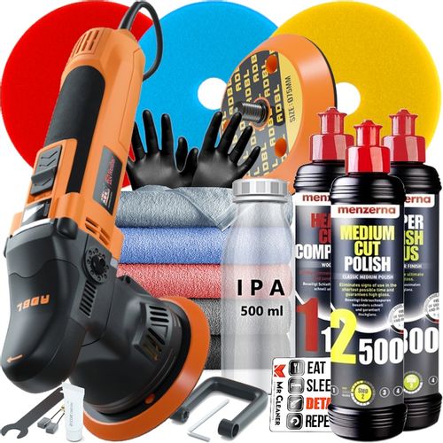 ADBL ROLLER D09125-01 ZESTAW POLEROWANIE AUTA MASZYNA POLERSKA 3X MENZERNA na Arena.pl