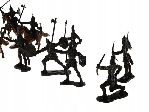 Drewniany Zamek RYCERZE RYCERZYKI ŻOŁNIERZE 60szt na Arena.pl