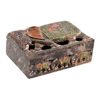 Pudełko na biżuterię Home ESPRIT Brązowy Wielokolorowy 15 X 10 X 5,5 CM