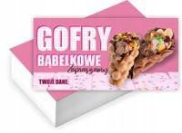 Wizytówki firmowe GOTOWY PROJEKT GRATIS100 sztuk GOFRY BĄBELKOWE