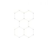 LAMPA LED HEXAGON 5L 240W 6500K 31200LM BIAŁA IP20