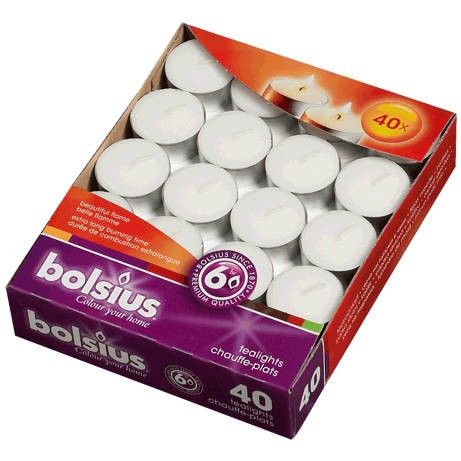 Świece Bolsius 6h 40 sztuk zdjęcie 1