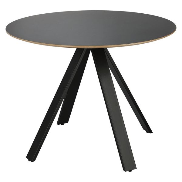 Stół Mezzanotte 60cm czarny okrągły zdjęcie 3