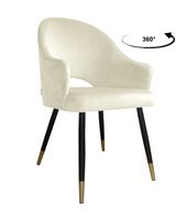 Krzesło obrotowe Velvet podstawa czarno-złota MG50