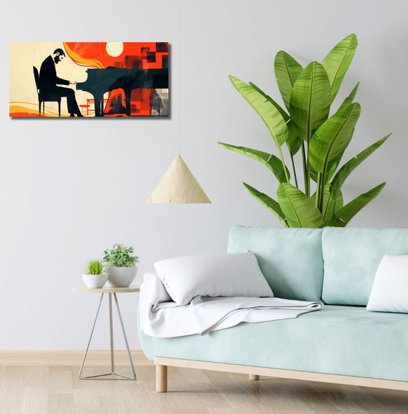 Obraz 70x30cm Pianista zdjęcie 2