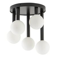 Molekułowa plafoniera Perla 33485 Sigma balls metalowy szklany biały czarny