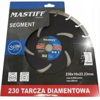 TARCZA 230 MM SEGMENT DIAMENTOWA DO BETONU KOSTKI
