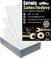 Ulotki A4 100 szt reklamowe firmowe GOTOWY PROJEKT SERWIS SAMOCHODOWY
