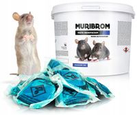 SILNA TRUTKA NA MYSZY I SZCZURY MURIBROM PASTA W SASZETKACH BRODIFAKUM