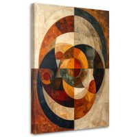 Obraz do salonu sypialni biura, Abstrakcyjne Geometryczne Koła