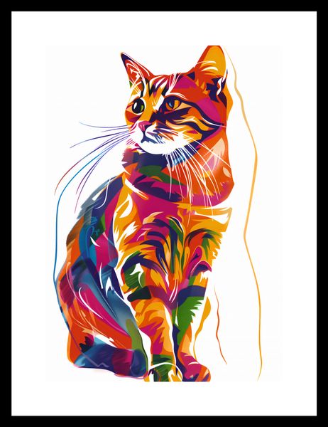 Plakat 21x29,7cm Nasycony Kot zdjęcie 3