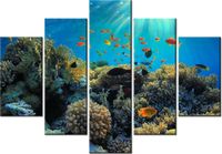 105CM 150CM OBRAZ 5 ELEM RAFA KORALOWA DRUK