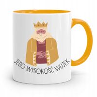 Kubek Żółty Prezent Dla Wujka Jego Wysokość Wujek Z Nadrukiem Ze Zdjęciem