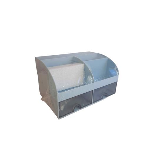 Organizer na biurko przybornik pojemnik niebieski na Arena.pl