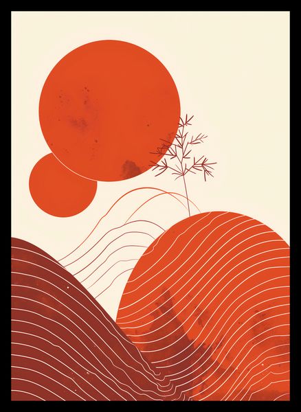 Plakat 25x35cm Ciepło Czerwieni zdjęcie 2