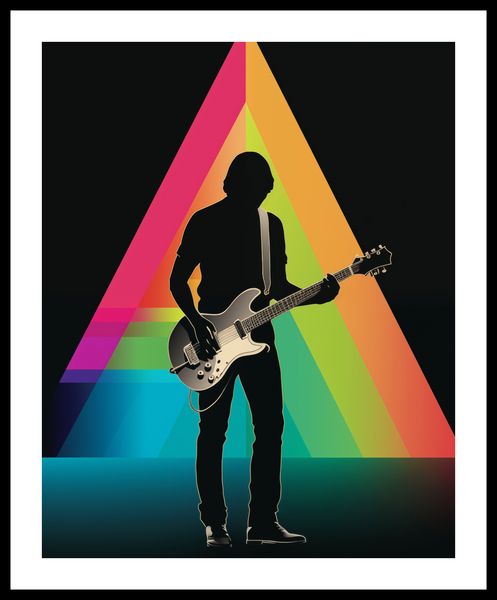 Plakat 40x50cm Pryzmat przez Gitarę zdjęcie 3