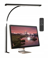 LAMPA BIURKOWA LED Z ZACISKIEM STABILNA IDEALNA DO HOME OFFICE Z PILOTEM