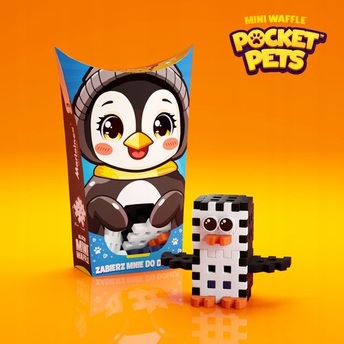 Marioinex Mini Waffle POCKET PETS - zestaw PINGWIN na Arena.pl