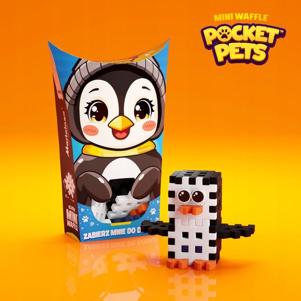 Marioinex Mini Waffle POCKET PETS - zestaw PINGWIN zdjęcie 3