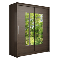 Szafa przesuwna Westa III 150 z lustrem - CHOCO