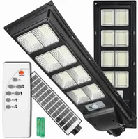 MOCNA LAMPA SOLARNA 600W LED ULICZNA Z CZUJNIKIEM RUCHU I ZMIERZCHU + PILOT