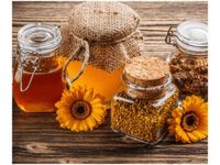 60X50CM MIÓD PSZCZELI OBRAZ ŚCIAN DREWNIANE