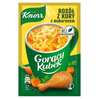 Knorr Gorący Kubek Rosół z kury z makaronem 12 g x 10 sztuk