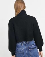 Monki czarny damski sweter golf uzf s