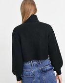 Monki czarny damski sweter golf uzf s